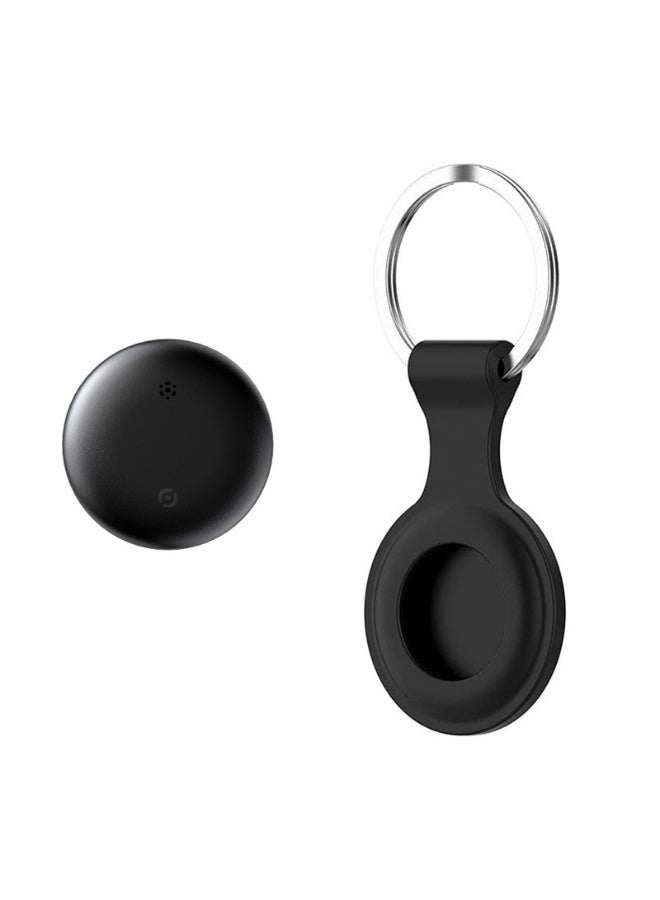 Smart Tracker Item Finder for Apple Find My (iOS Only), Super MINI Size Key Finder Item Locator for Luggage,Wallet,Bicycle and More, IPX6 Waterproof Works Like Apple Airtag(Black-1 Pack) - Image 1